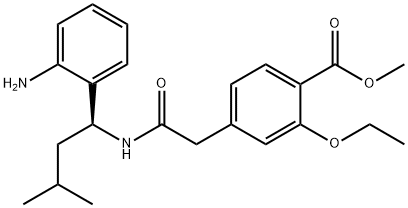2-Despiperidyl-2-amino Repaglinide Methyl Ester, 1246820-55-2, 结构式