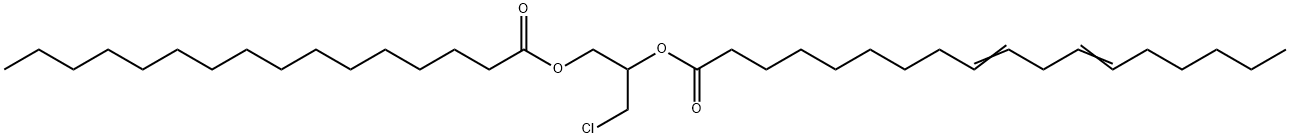 rac-1-Palmitoyl-2-linoleoyl-3-chloropropanediol Structure