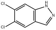 5,6-ジクロロ-1H-インダゾール 化学構造式
