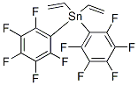 Bis(pentafluorophenyl)divinylstannane Struktur