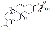 (3S,8S,9R,10S,13S,14R,17R)-17-acetyl-10,13-dimethyl-3-sulfooxy-2,3,4,7,8,9,11,12,14,15,16,17-dodecahydro-1H-cyclopenta[a]phenanthrene Struktur