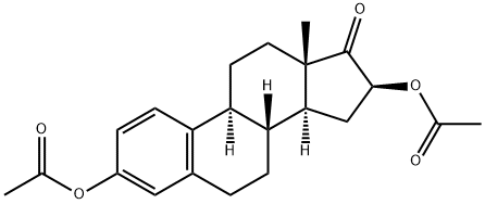 3,16β-ビス(アセチルオキシ)-1,3,5(10)-エストラトリエン-17-オン 化学構造式