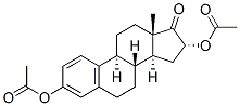 3,16alpha-dihydroxyestra-1,3,5(10)-trien-17-one 3,16-diacetate Struktur