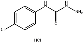 4-(4-クロロフェニル)セミカルバジド塩酸塩 化学構造式