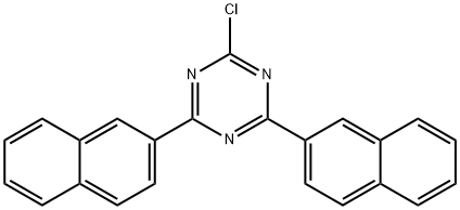 2-氯-4,6-二(萘-2-基)-1,3,5-三嗪,1247124-77-1,结构式