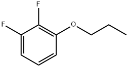 1-プロポキシ-2,3-ジフルオロベンゼン 化学構造式