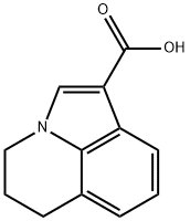 4H-PYRROLO[3,2,1-IJ]QUINOLINE-1-CARBOXYLIC ACID,5,6-DIHYDRO- Struktur