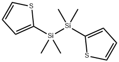 二(2-噻吩)-1,1,2,2-四甲基二硅烷,124733-24-0,结构式