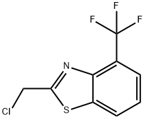 Benzothiazole, 2-(chloroMethyl)-4-(trifluoroMethyl)- Struktur