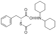 2(R)-ACETYLTHIO-BENZENEPROPANOIC ACID N-CYCLOHEXYLCYCLOHEXANAMINE Structure