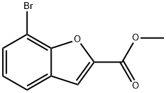 7-ブロモ-1-ベンゾフラン-2-カルボン酸メチル 化学構造式