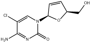 2',3'-didehydro-2',3'-dideoxy-5-chlorocytidine Structure