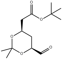 tert-Butyl (4R-cis)-6-formaldehydel-2,2-dimethyl-1,3-dioxane-4-acetate Structure