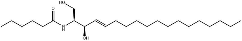 N-己酰基-D-神经鞘氨醇, 124753-97-5, 结构式