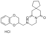 8-[2-(1,4-BENZODIOXAN-2-YLMETHYLAMINO)ETHYL]-8-AZASPIRO[4.5]DECANE-7,9-DIONE HYDROCHLORIDE