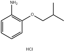 (2-イソブトキシフェニル)アミン塩酸塩 化学構造式