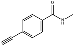 4-乙炔基-N-甲基苯甲酰胺, 124771-44-4, 结构式