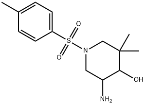 4-Piperidinol, 5-aMino-3,3-diMethyl-1-[(4-Methylphenyl)sulfonyl]-|5-氨基-3,3-二甲基-1-甲苯磺酰哌啶-4-醇