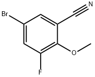 5-溴-3-氟-2-甲氧基苯甲腈, 1247885-38-6, 结构式