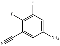 Benzonitrile, 5-aMino-2,3-difluoro- Structure