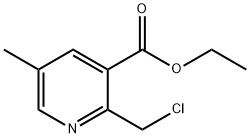 2-(氯甲基)-5-甲基烟酸乙酯, 124796-97-0, 结构式