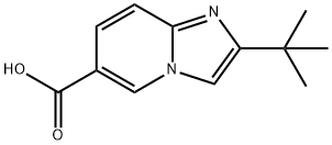 2-tert-Butylimidazo[1,2-a]pyridine-6-carboxylic acid Struktur