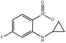 N-Cyclopropyl-5-fluoro-2-nitroaniline Struktur