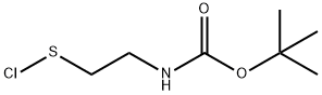 Carbamic acid, [2-(chlorothio)ethyl]-, 1,1-dimethylethyl ester (9CI) 化学構造式