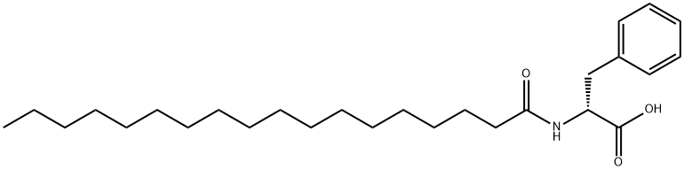 N-十八酰基-D-苯丙氨酸 结构式