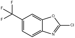 2-クロロ-6-(トリフルオロメチル)-1,3-ベンズオキサゾール 化学構造式