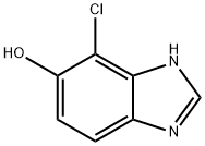1H-苯并咪唑-5-醇,4-氯, 124841-30-1, 结构式