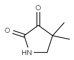 2,3-Pyrrolidinedione, 4,4-diMethyl- Structure