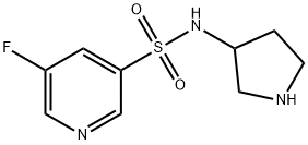 5-fluoro-N-(pyrrolidin-3-yl)pyridine-3-sulfonaMide Structure