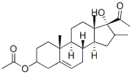 16Α-甲基孕甾-5-烯-3Β,17Α-二醇-20-酮-3-醋酸酯,1249-66-7,结构式