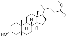3α-ヒドロキシ-5β-コラン-24-酸メチル 化学構造式