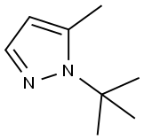 1-tert-butyl-5-Methyl-1H-pyrazole 化学構造式