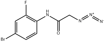 2-Azido-N-(4-bromo-2-fluorophenyl)acetamide Struktur