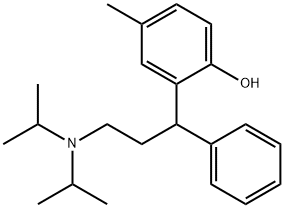 2-[3-[Bis(1-methylethyl)amino]-1-phenylpropyl]-4-methylphenol 化学構造式