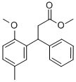 3-(2-甲氧基-5-甲基苯基)-3-苯基丙酸甲酯,124937-62-8,结构式