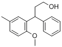 3-(2-甲氧基-5-甲基苯基)-3-苯基-1-丙醇, 124937-73-1, 结构式