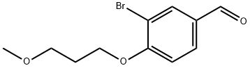 3-BroMo-4-(3-Methoxypropoxy)benzaldehyde Structure
