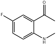 Ethanone, 1-[5-fluoro-2-(methylamino)phenyl]- (9CI) Struktur