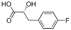 (R)-3-(4-Fluorophenyl)-2-hydroxypropanoic Acid Struktur