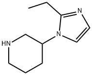 3-(2-Ethyl-1H-imidazol-1-yl)piperidine Struktur