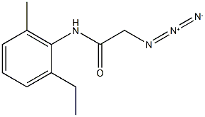 2-Azido-N-(2-ethyl-6-methylphenyl)acetamide Structure