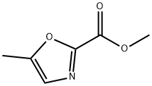 2-Oxazolecarboxylic acid, 5-methyl-， methyl ester Structure