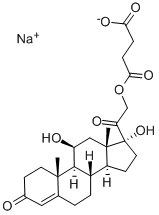 Hydrocortisone sodium succinate Structure