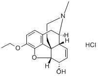 7,8-ジデヒドロ-4,5α-エポキシ-3-エトキシ-17-メチルモルフィナン-6α-オール·塩酸塩 化学構造式