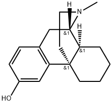 (9α,13α,14α)-17-メチルモルフィナン-3-オール 化学構造式