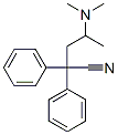 4-シアノ-2-ジメチルアミノ-4,4-ジフェニルブタン 化学構造式